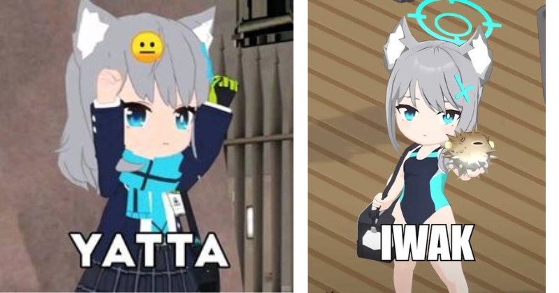 Những meme nhân vật Blue Archive kinh điển nhất