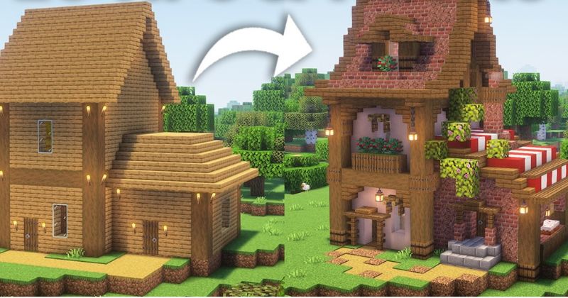 Mẹo thông minh giúp căn nhà Minecraft an toàn và đẹp hơn